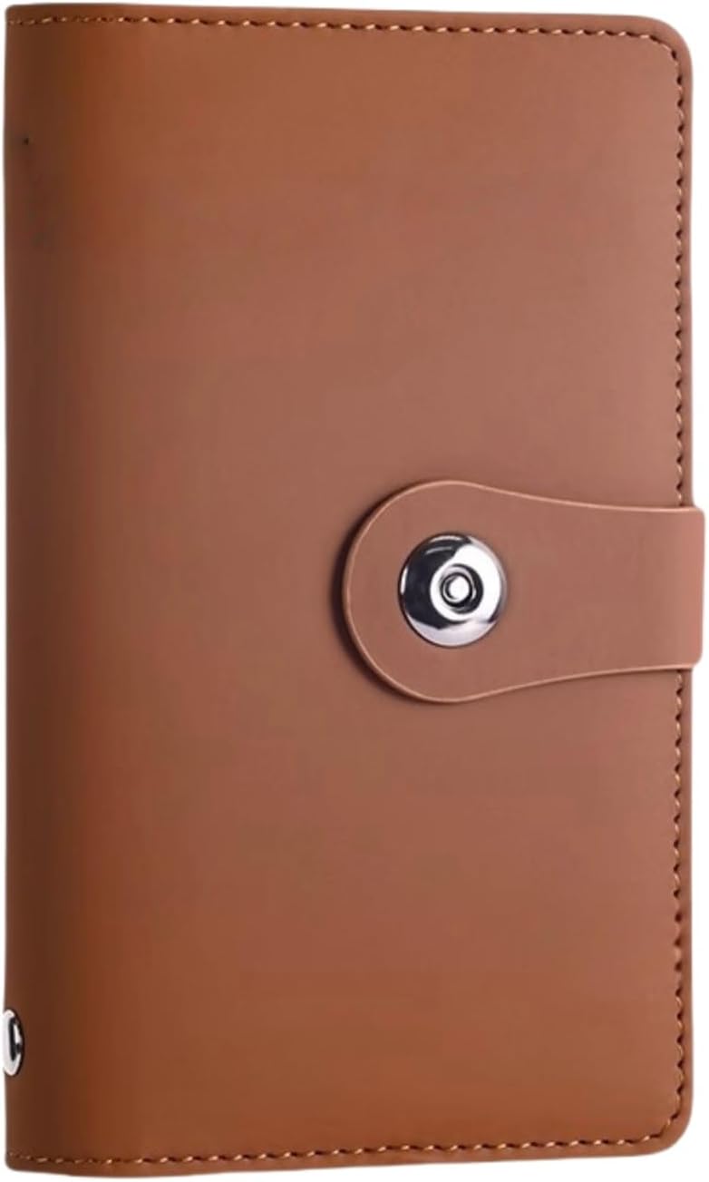SUSOYAOCHEN 100 Envelope Challenge Binder with Lock, Savings Challenges Book with Envelopes,Envelopes Money Saving Challenge Savings Binder Successfully Reach Your Savings Goals (Brown A) - Image 1